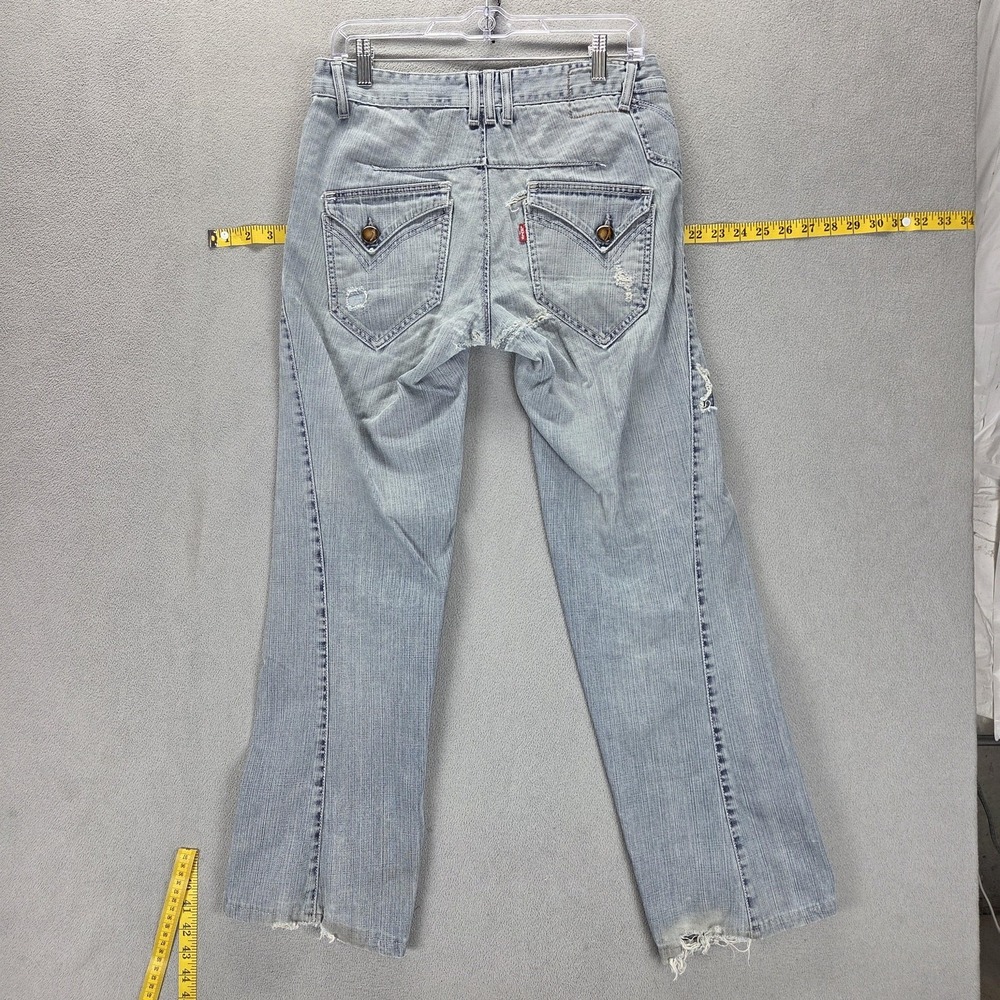 Vintage Levis Engineered Jeans Womens Blue Twisted Flap Pockets Fits 30x30